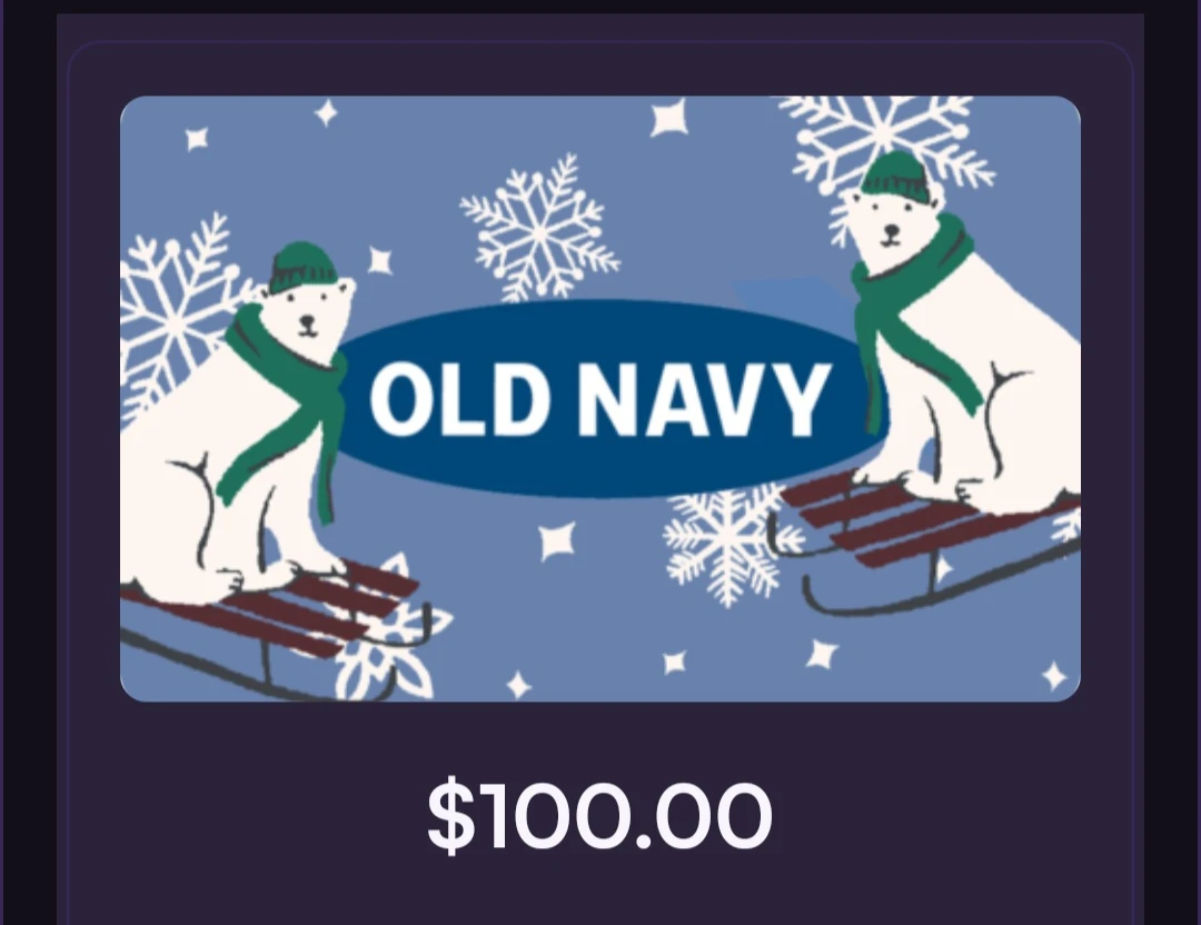 Old Navy $100 Gift Card for $25