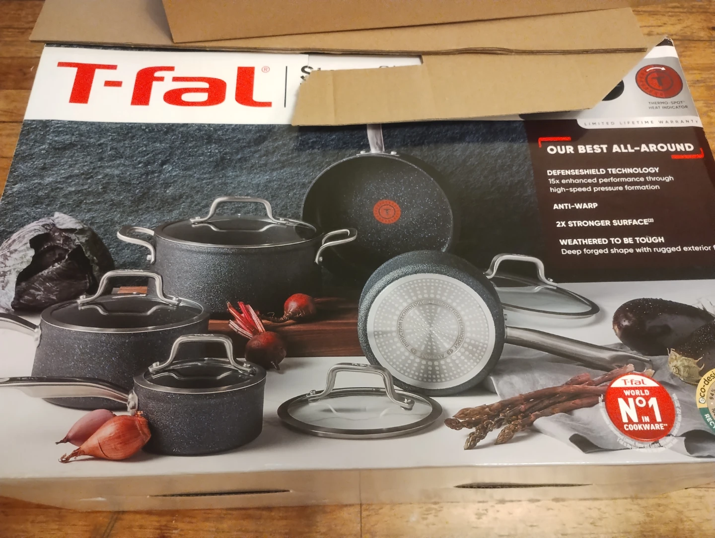 T-fal Heavy-Duty Nonstick Cookware 10 piece Set
