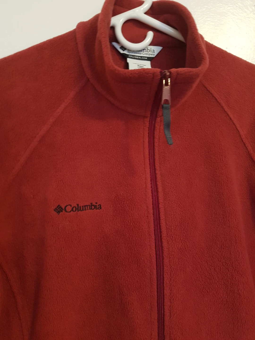 Columbia Red Fleece Jacket/fall jacket