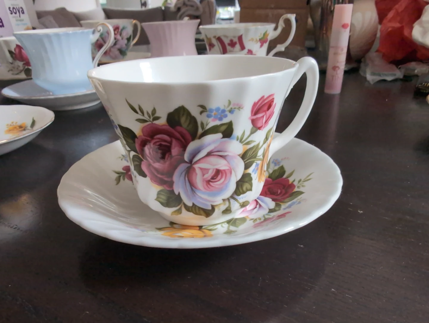 Royal Kendall Fine Bone China Teacup and Saucer Set