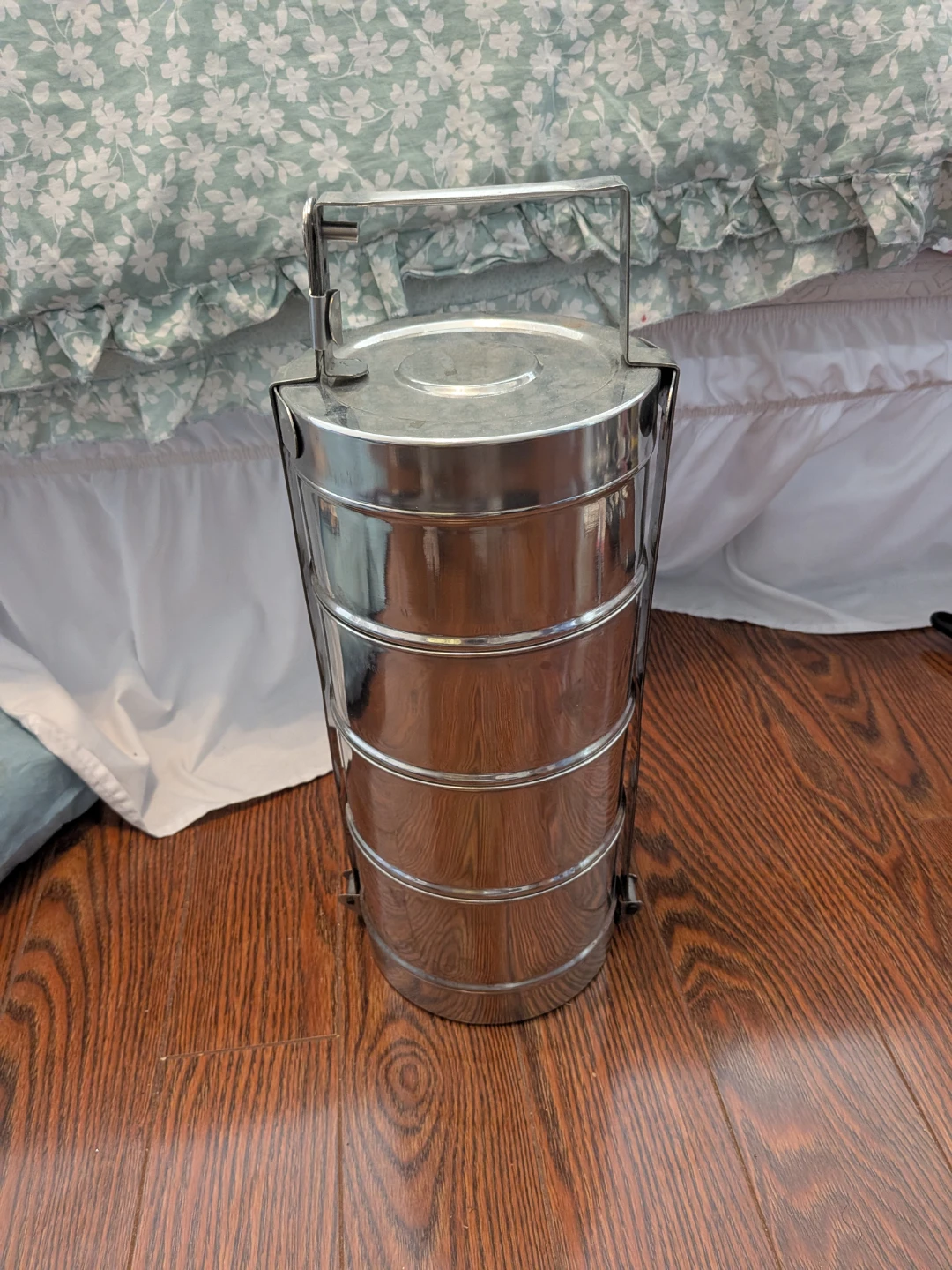 4-Tier Stainless Steel Tiffin Lunch Box