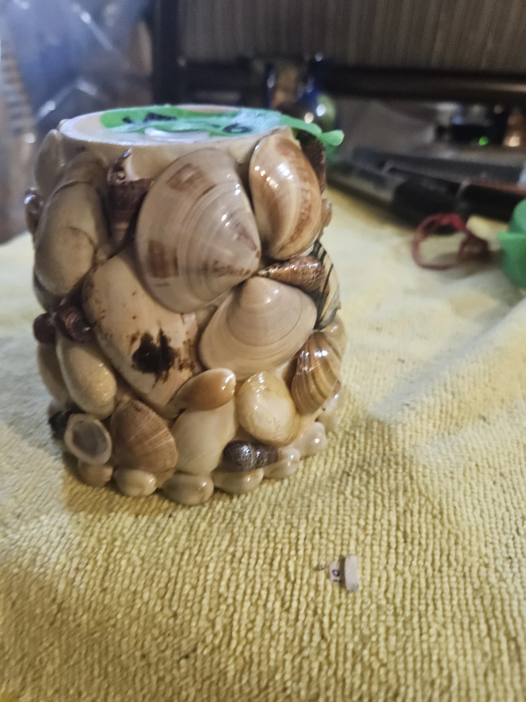 Decorative Shell-Covered Pot - photo 3