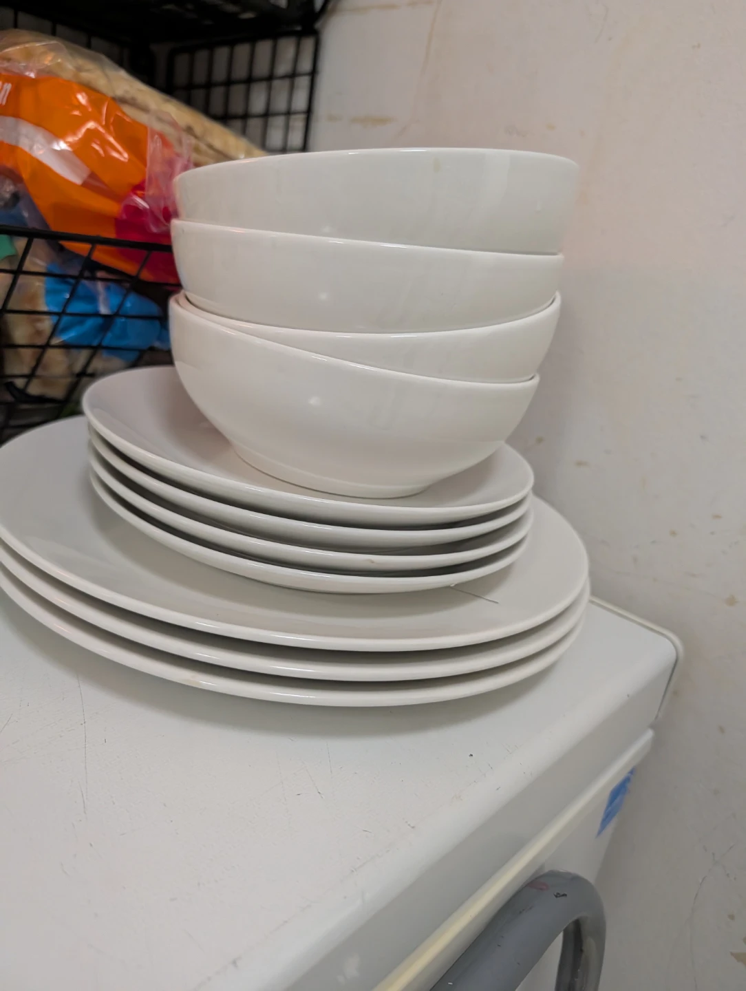Set of White Dinnerware