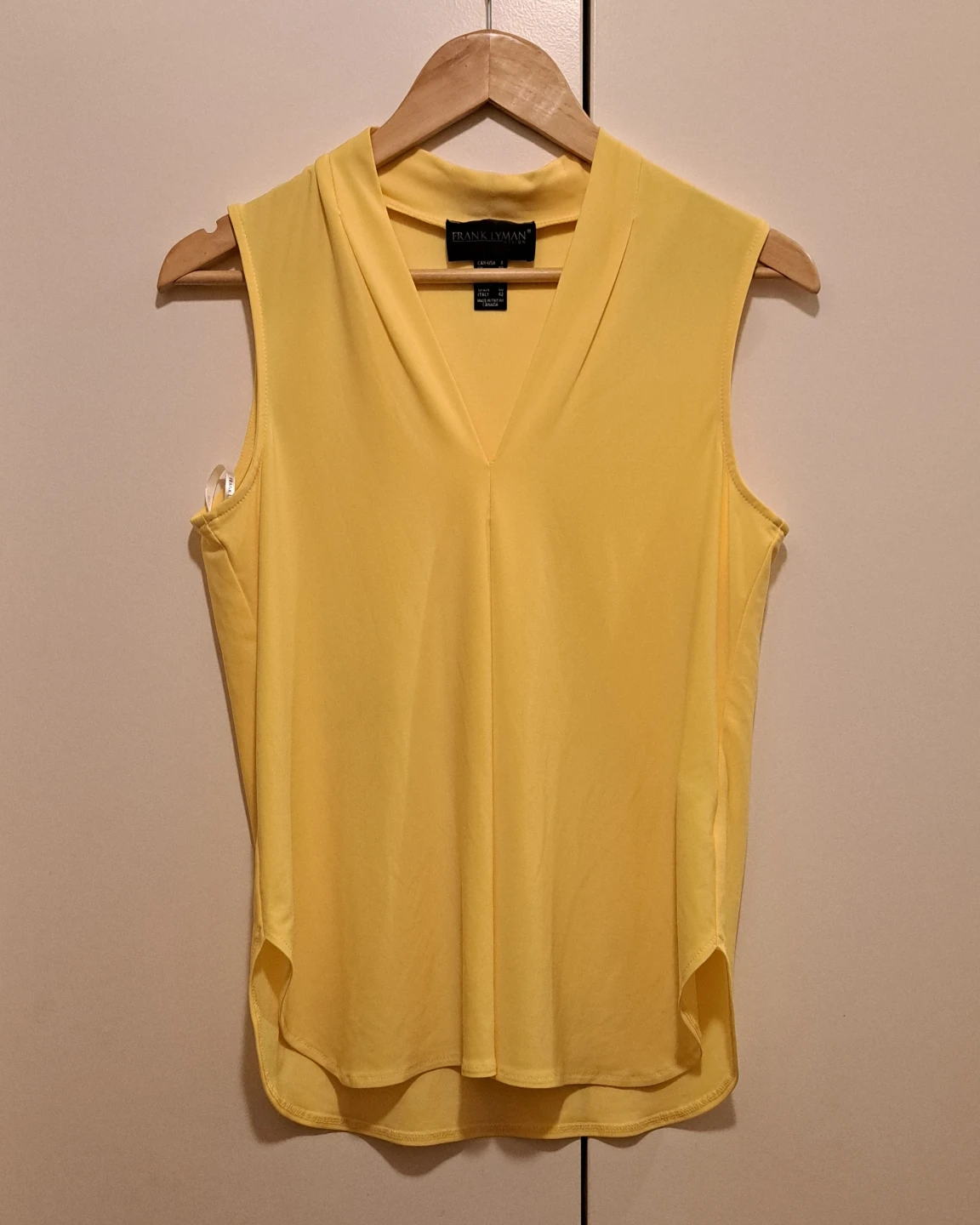 Frank Lyman Sleeveless Top Yellow
