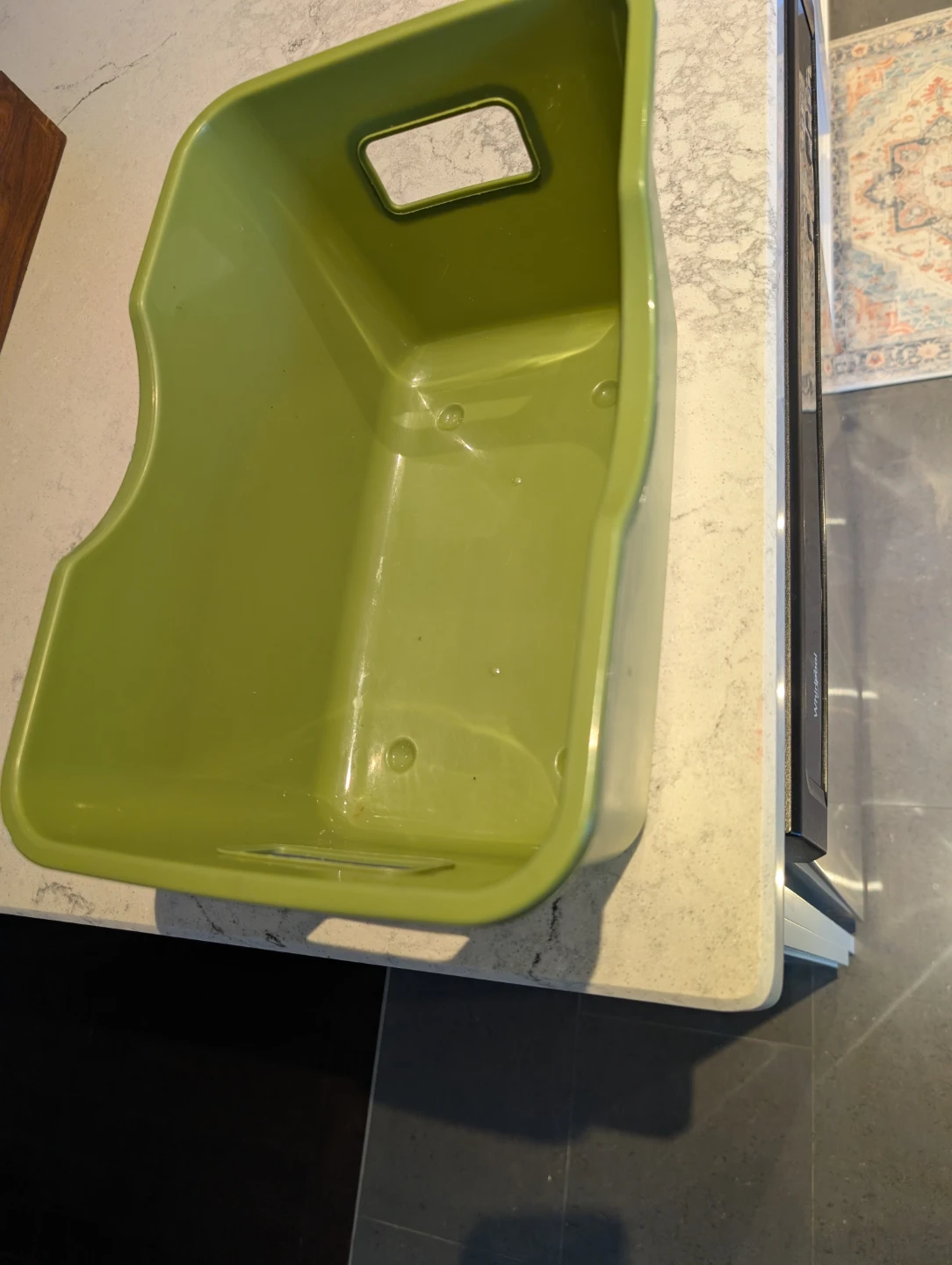 Green Plastic Storage Bin - photo 2