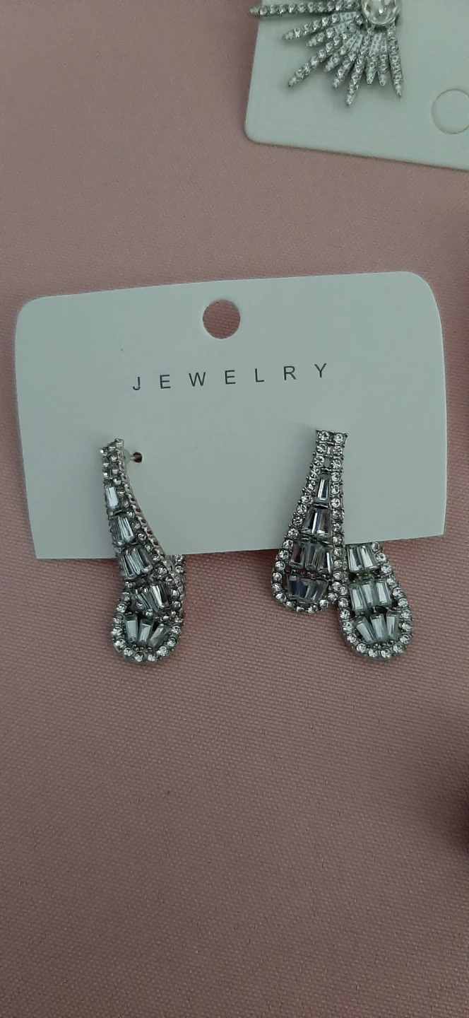 Dazzling double drop earrings - photo 2