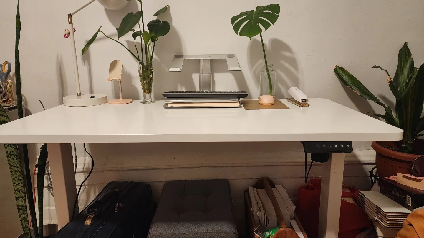 White Standing Desk