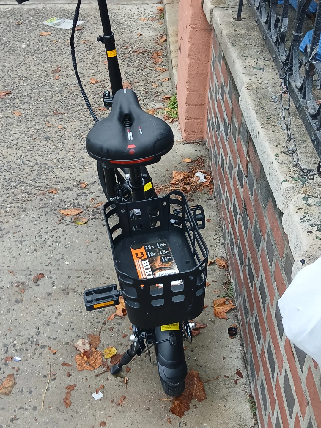 Black Folding Electric Bicycle - photo 3