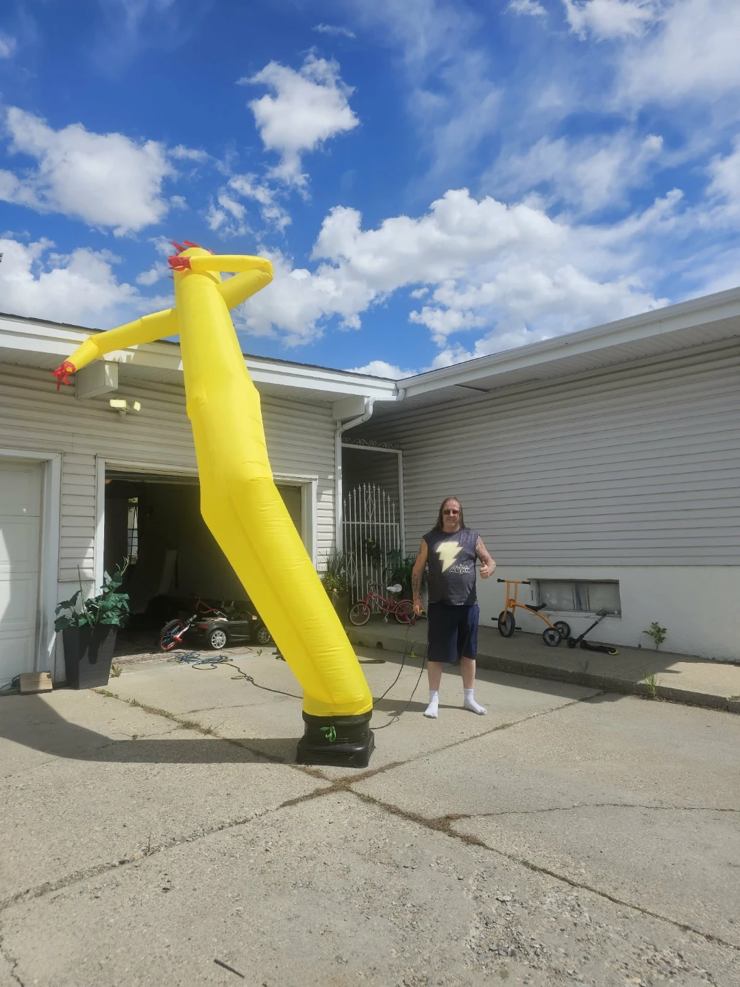 Yellow Inflatable Air Dancer Tube Man