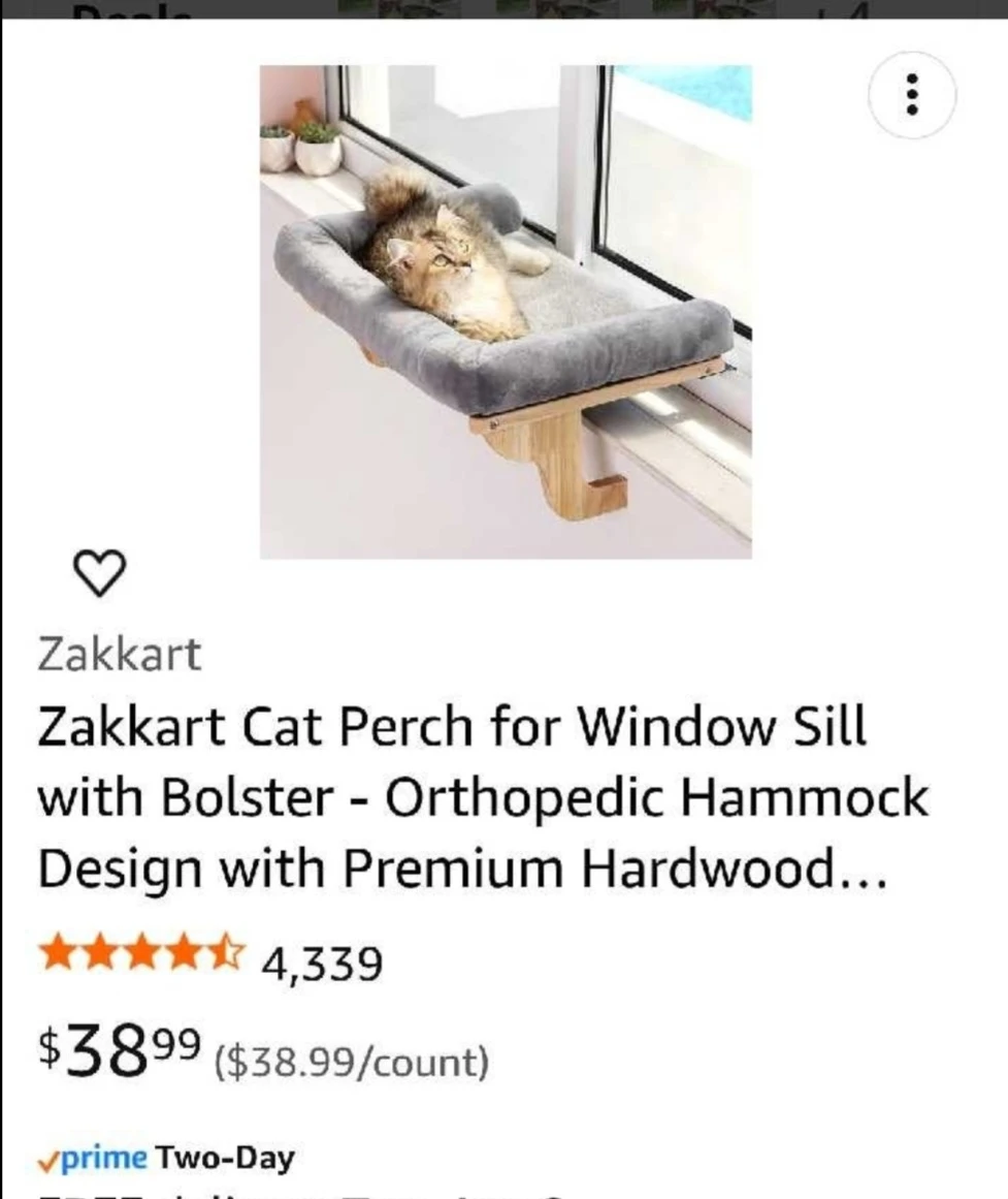 New Zakkart Window Sill Cat Perch - photo 4
