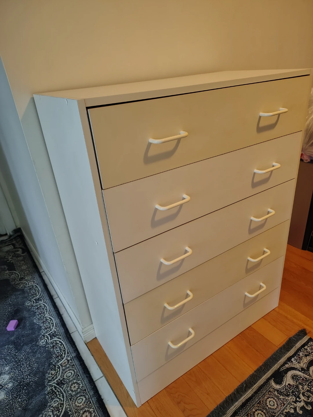 White 5-Drawer Dresser - photo 2