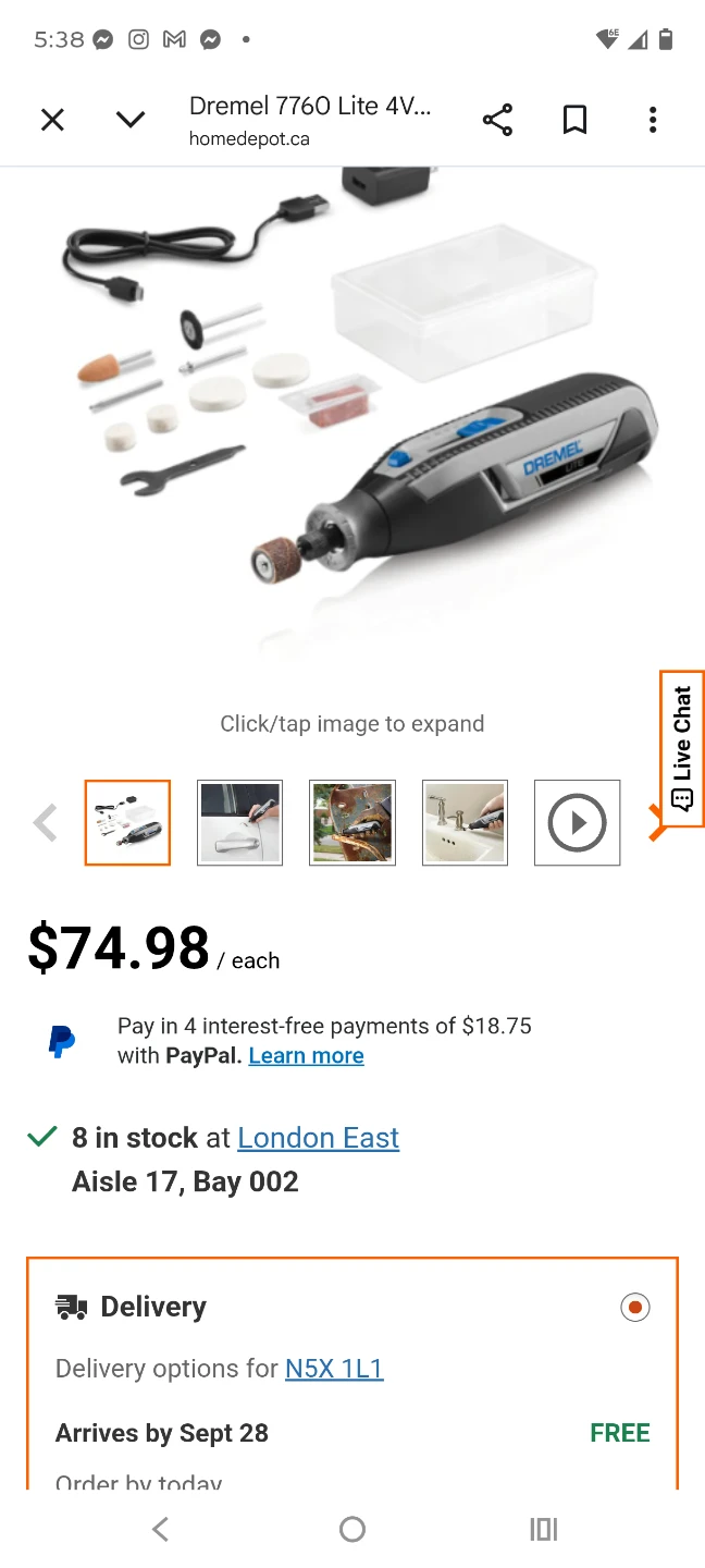 Dremel Lite 7760 Cordless Rotary Tool - photo 2