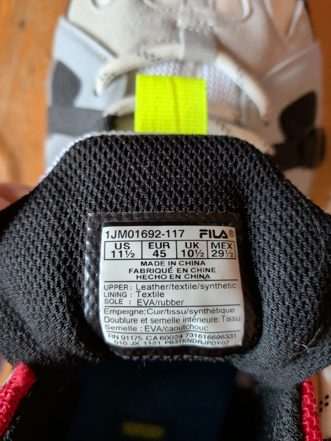 Fila Trail Sneakers Men's Size 11.5 - photo 2