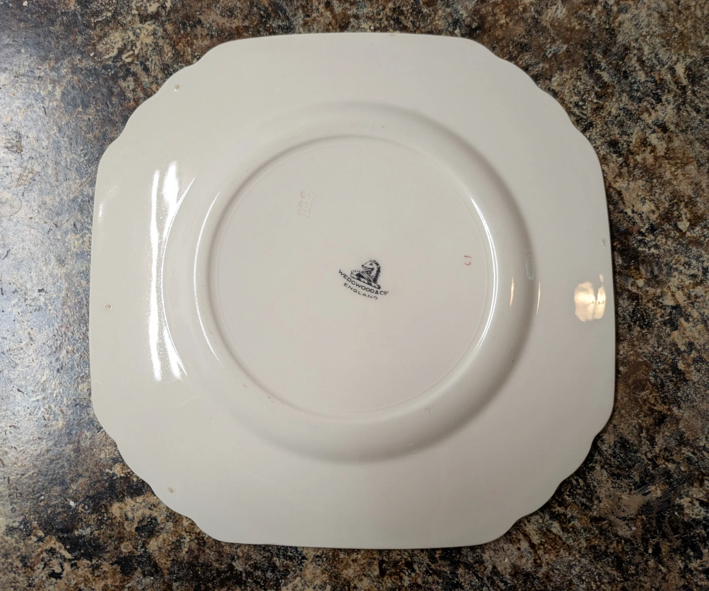 Vintage Wedgwood & Co Square Plate - photo 3