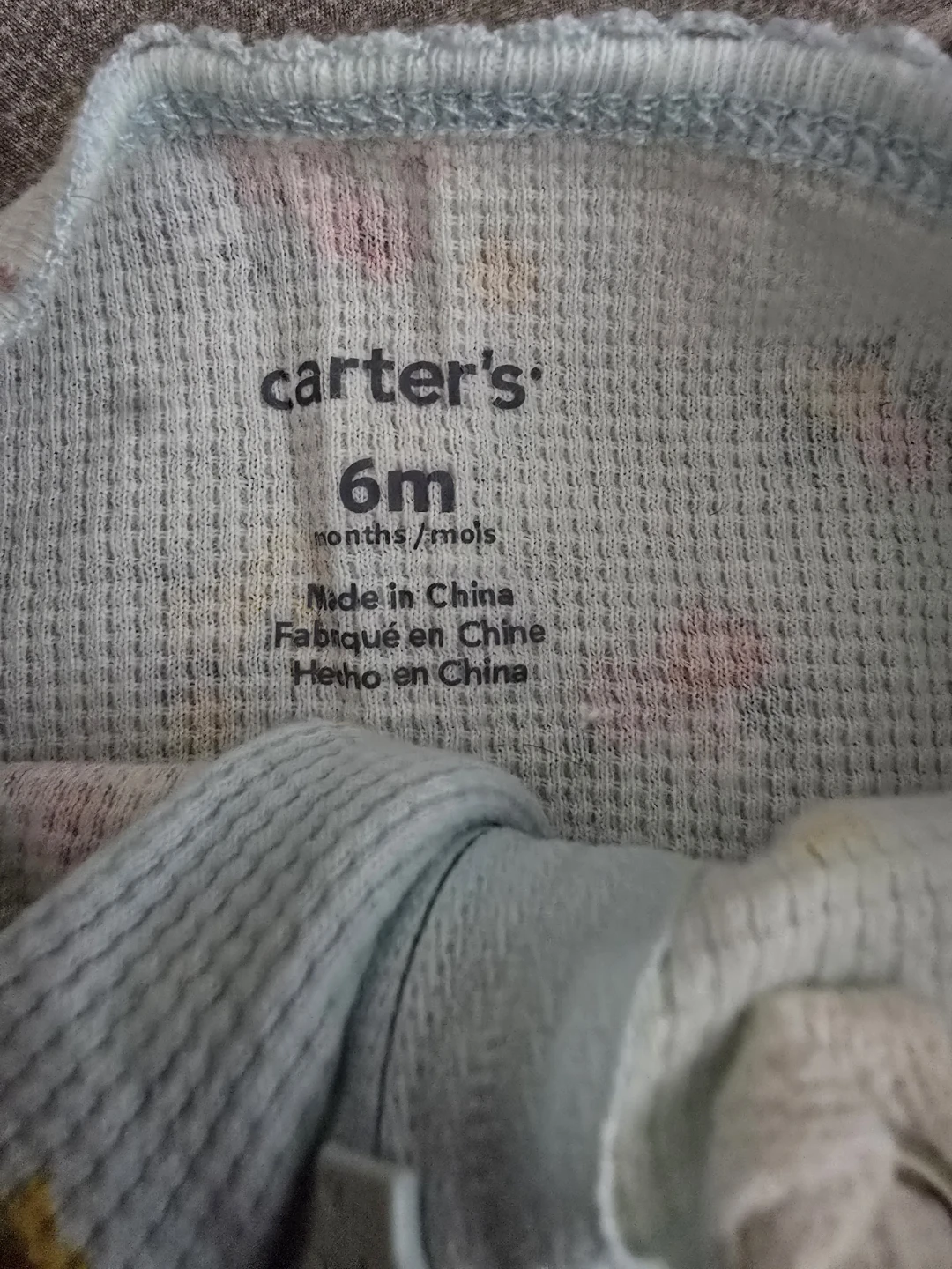 🏈Carter's floral thermal footie pajama - 6 months - photo 2