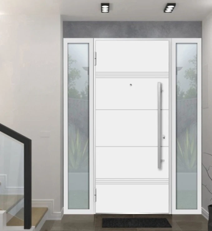 Brand New!!!!! Modern steel exterior aluminum door