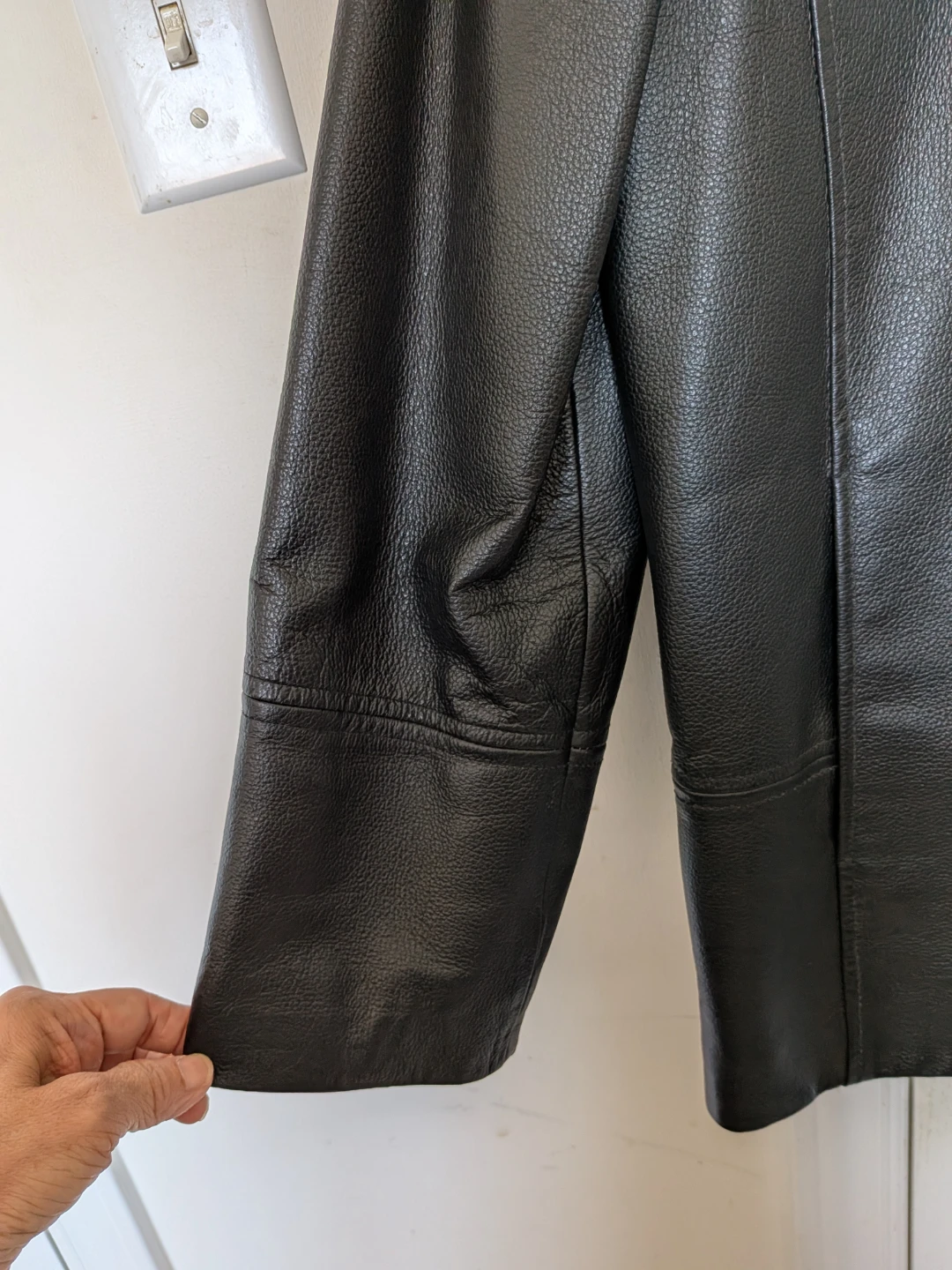 🏈Danier Black Leather Jacket - photo 5