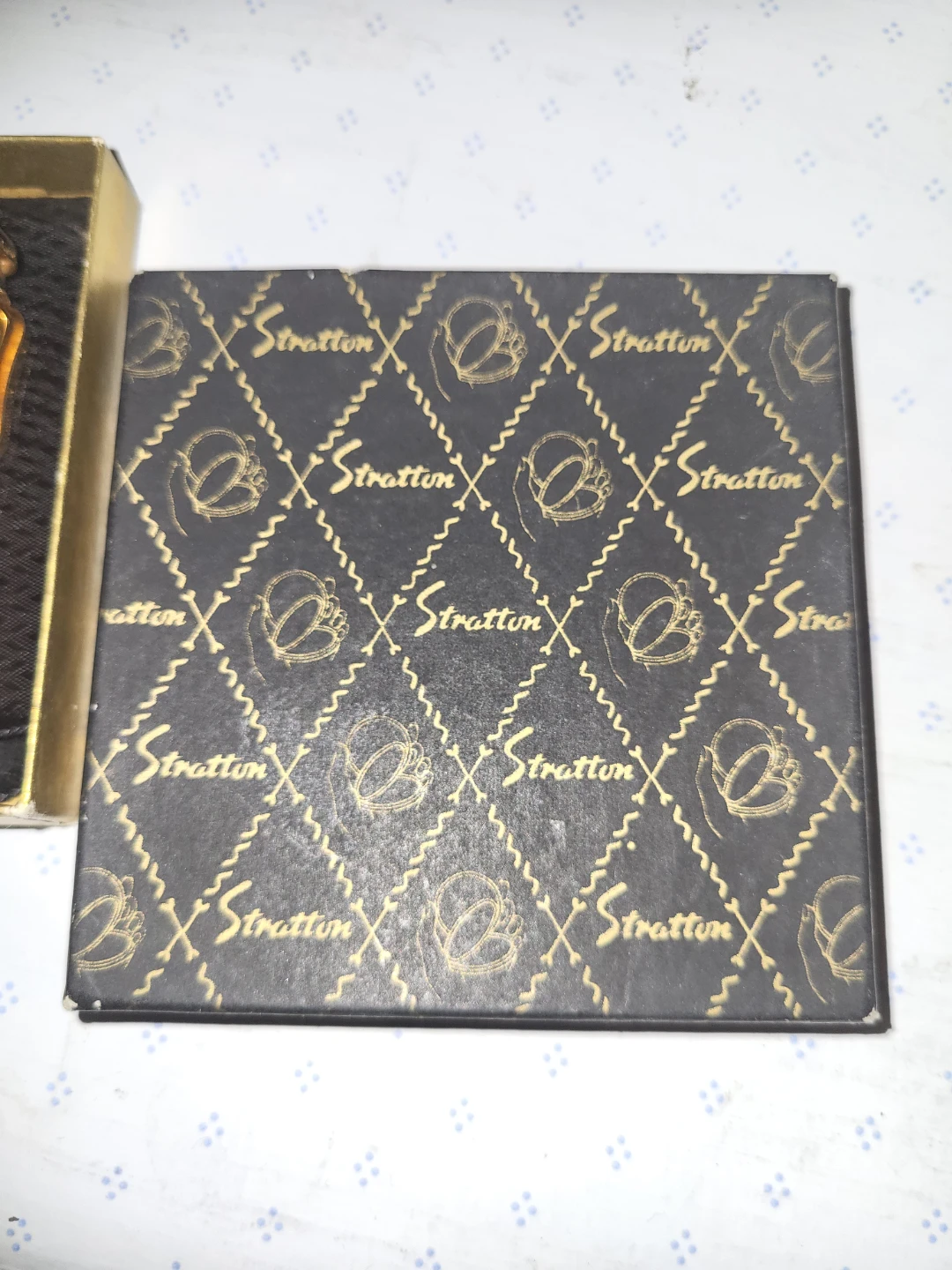 🏈 Vintage Stratton Compact Mirror in Box - photo 4
