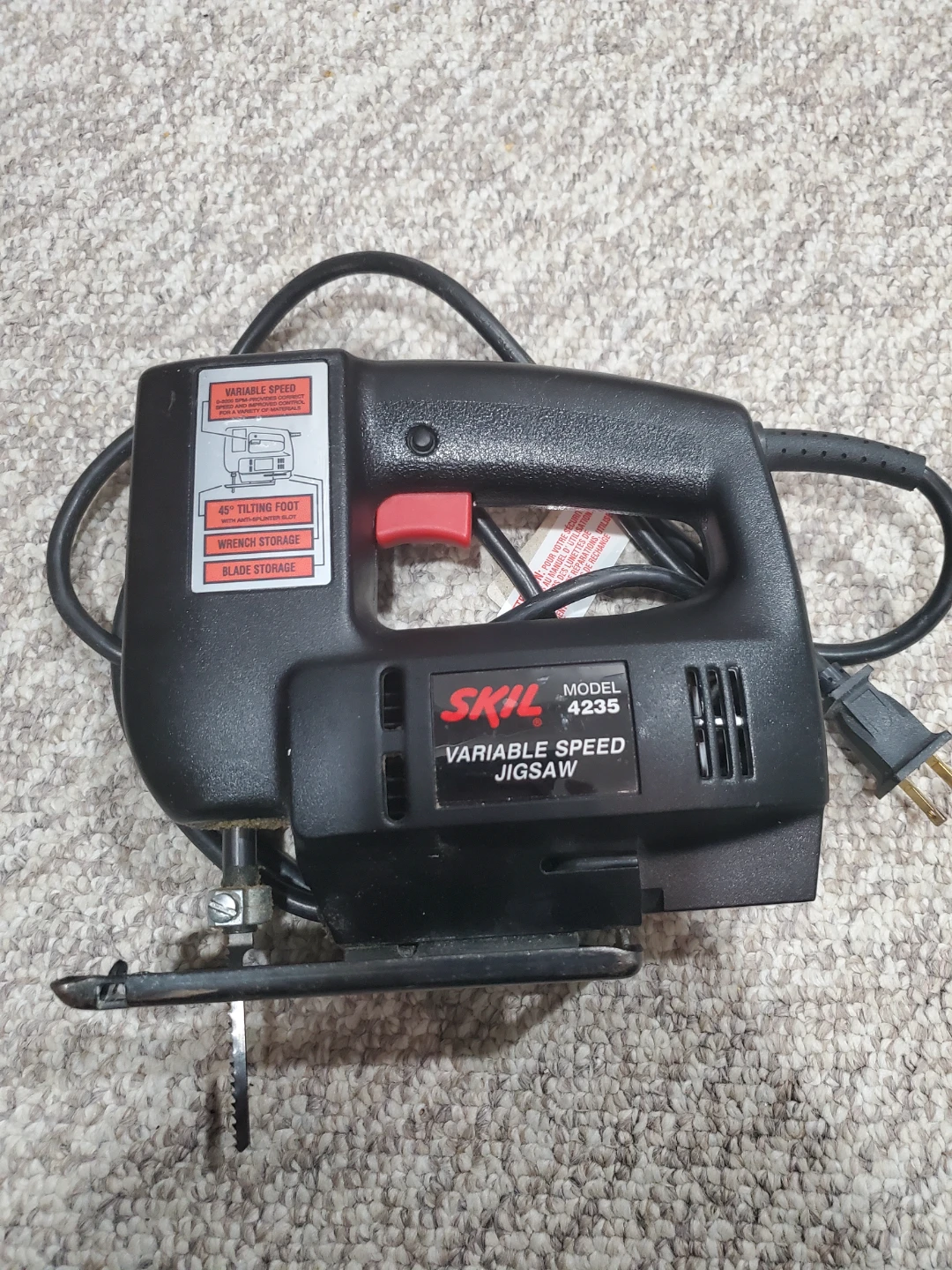 SKIL Model 4235 Variable Speed Jigsaw