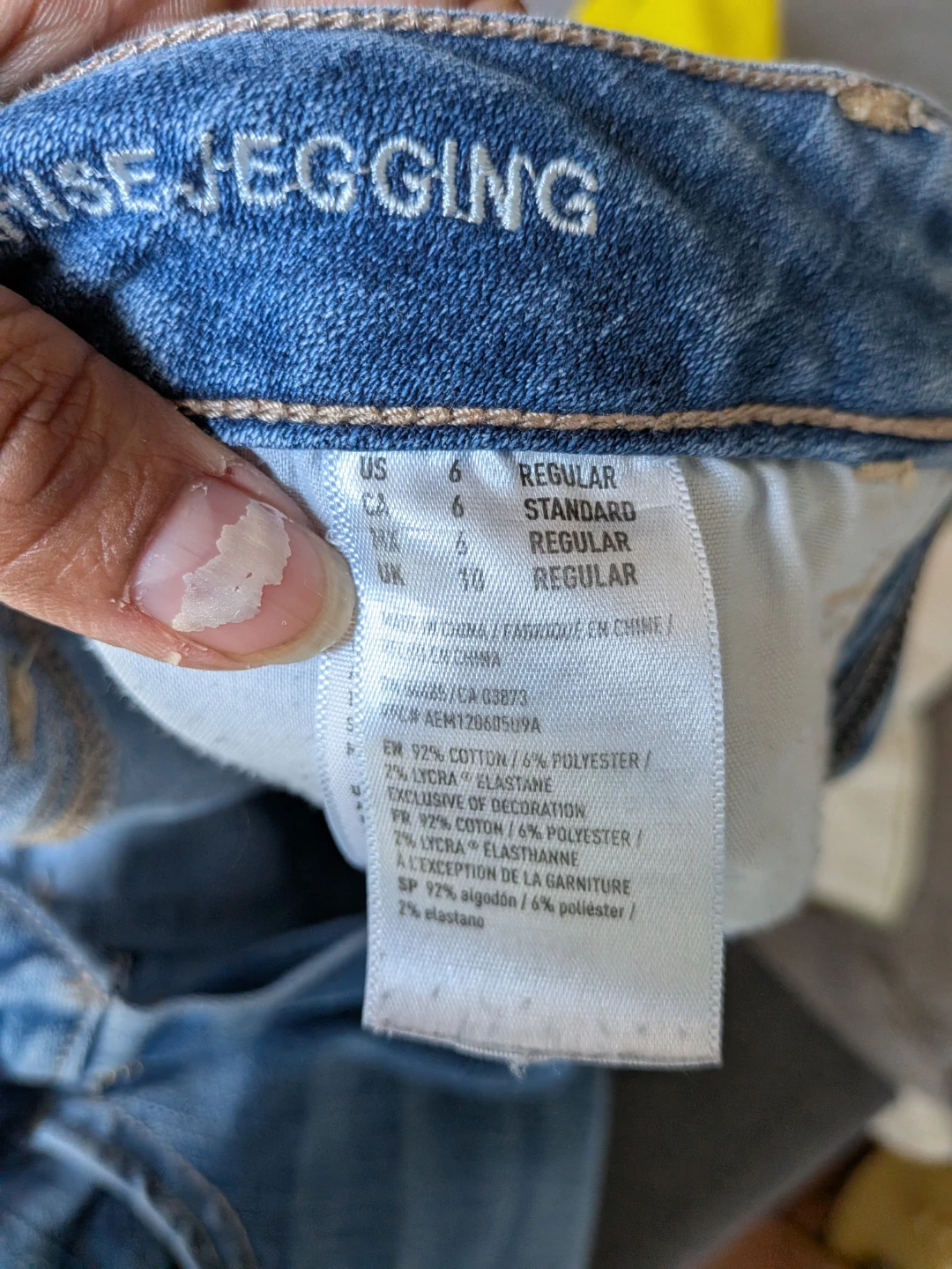 🏈American Eagle Super Stretch Jeggings Size 6 - photo 4
