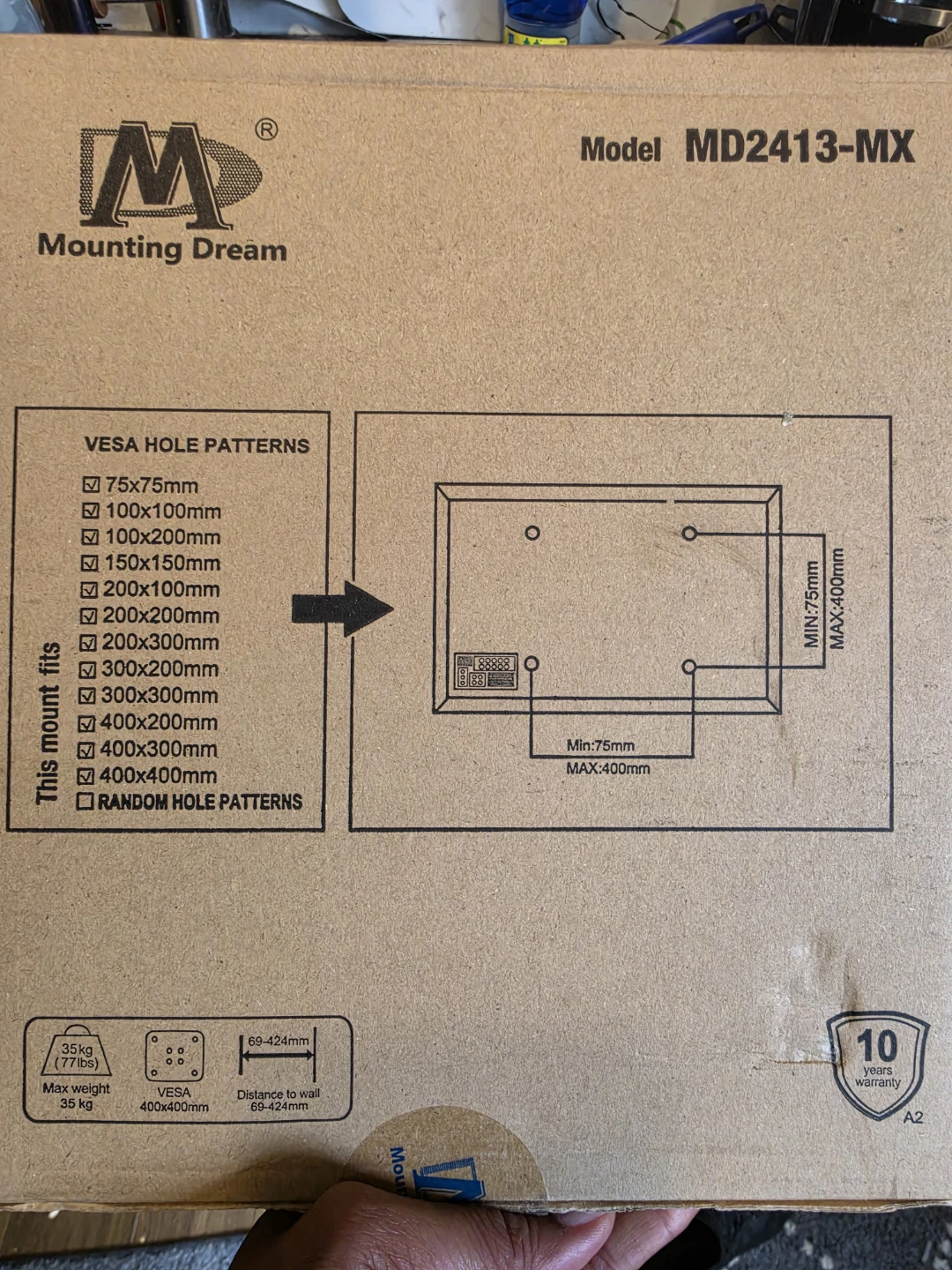 BNIB Mounting Dream Full-motion TV Wall Mount MD2413-MX - photo 3