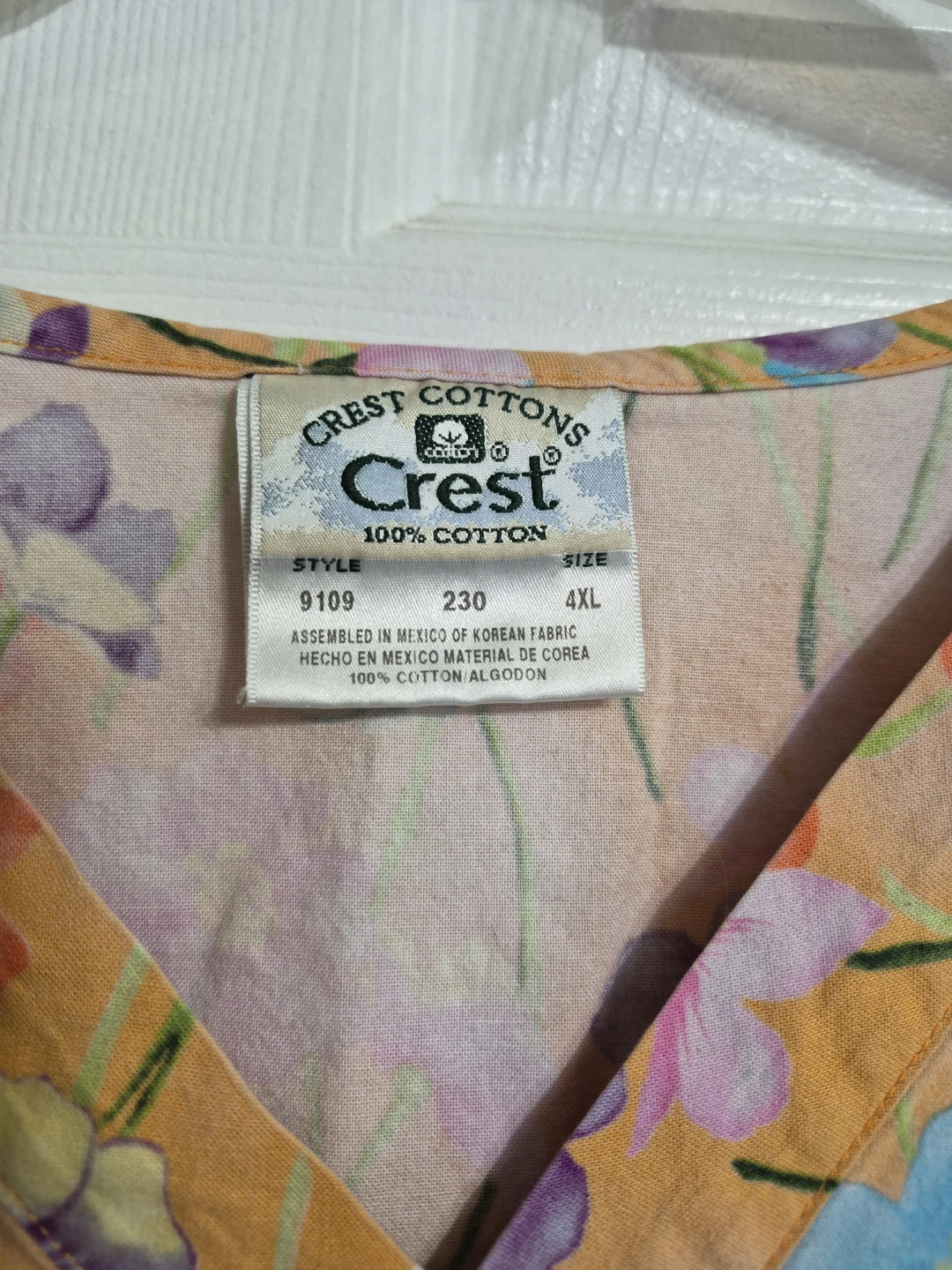 Chest 100% Cotton Size 4X Scrub Top - photo 4