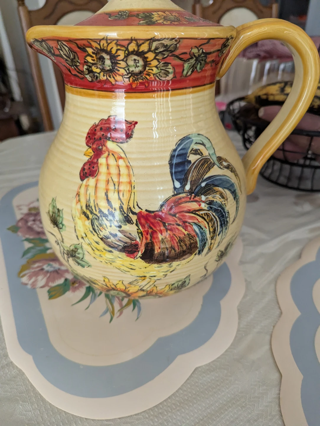 Gallo Rooster Ceramic Pitcher - photo 2