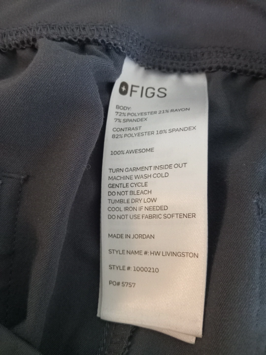 FIGS Technical Collection Livingston Scrub Pants - Grey - photo 3