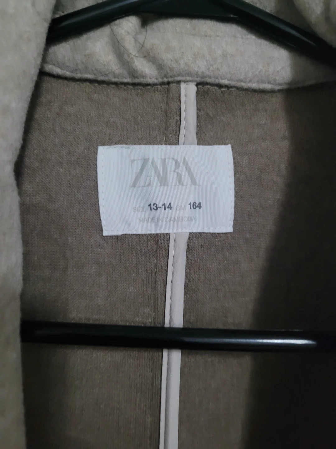 Zara Beige Coat Kids Size 13-14 - photo 2