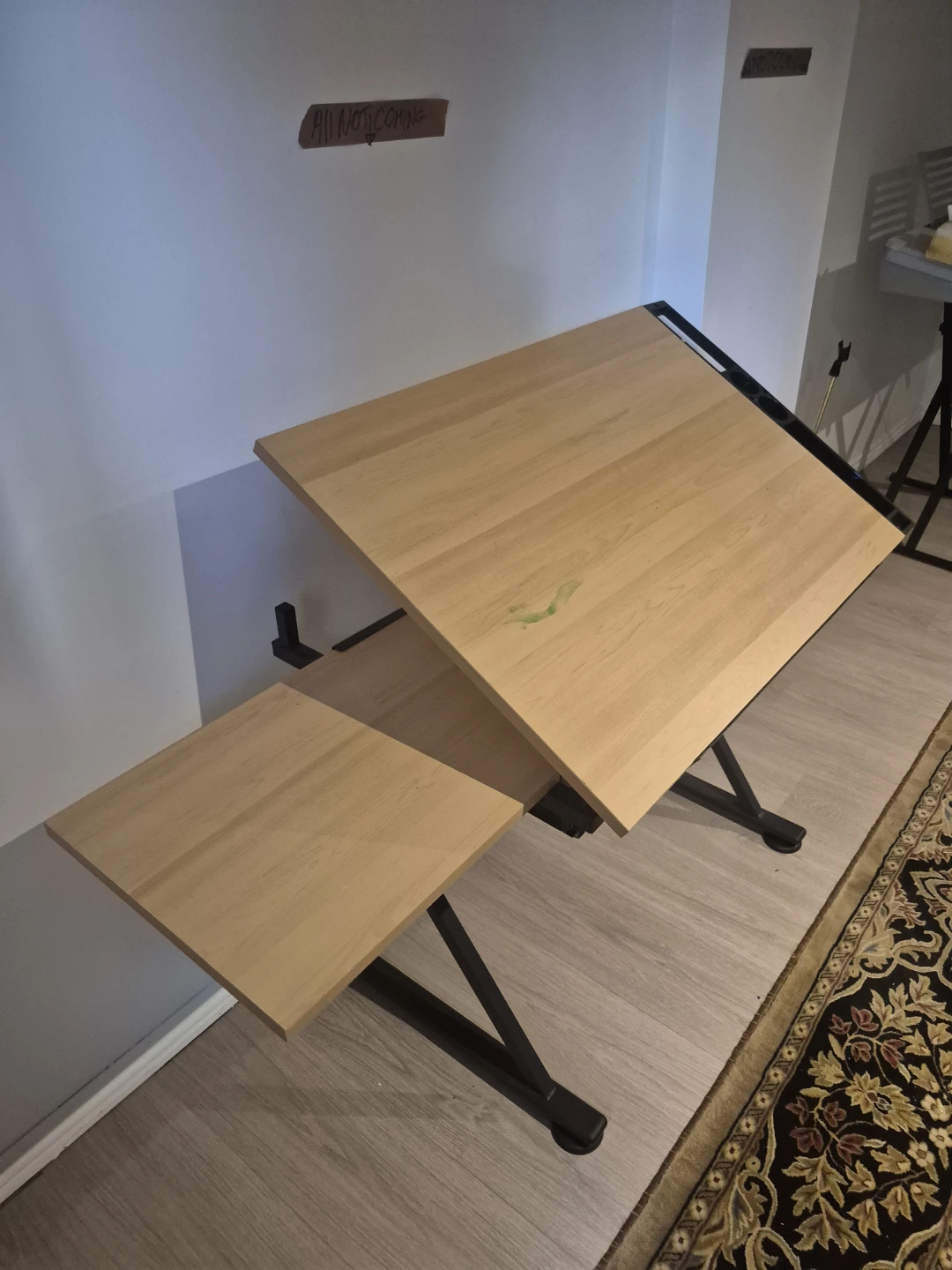 Adjustable Drafting Table with Side Extension