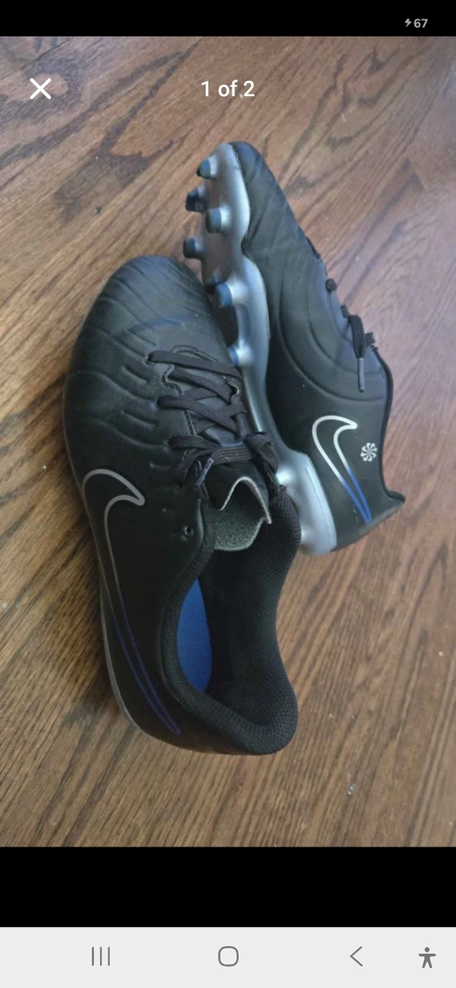 Nike Youth Soccer Cleats Black 4Y