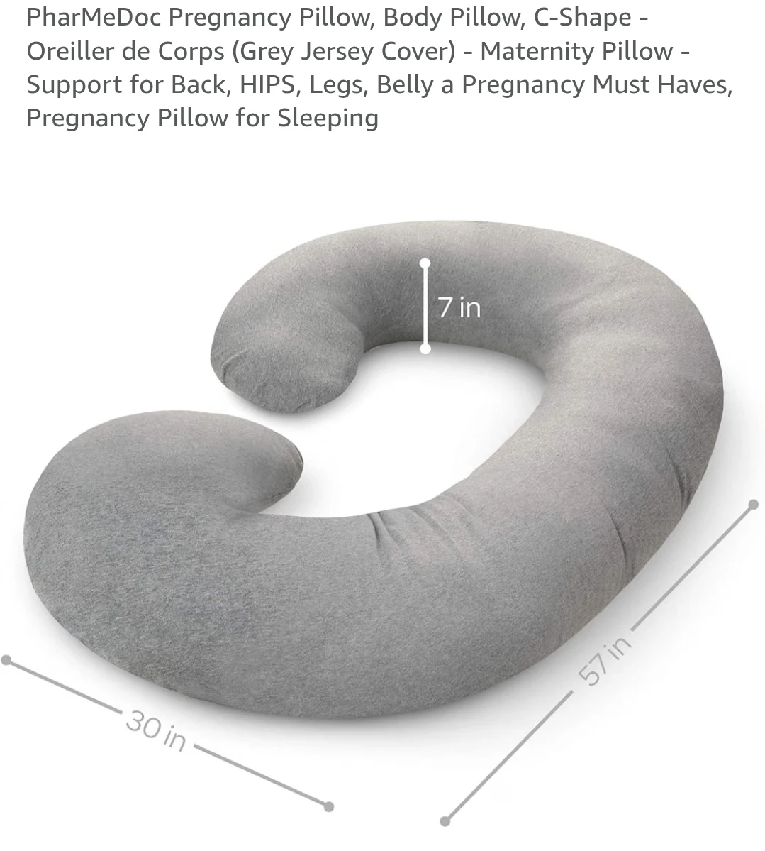 PharMeDoc C-Shape Pregnancy Pillow Nody Pillow - photo 5