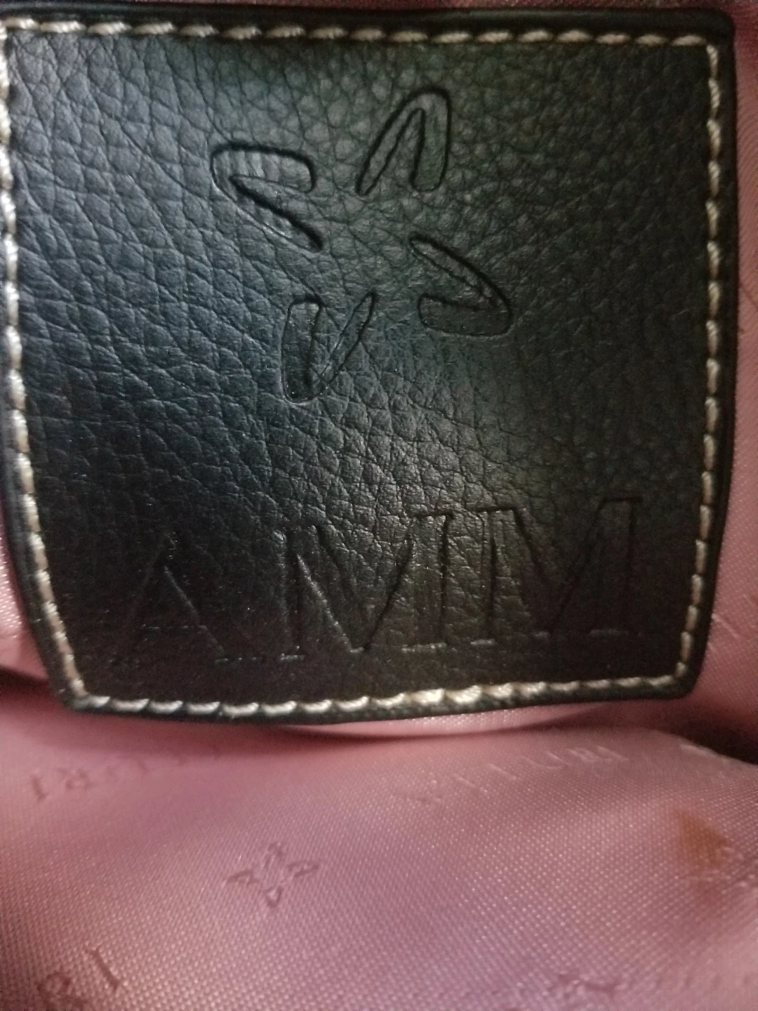 Like-new Amm leather black tote bag - photo 4