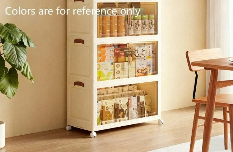 3-Tier Stackable Storage Organizer with Wheels