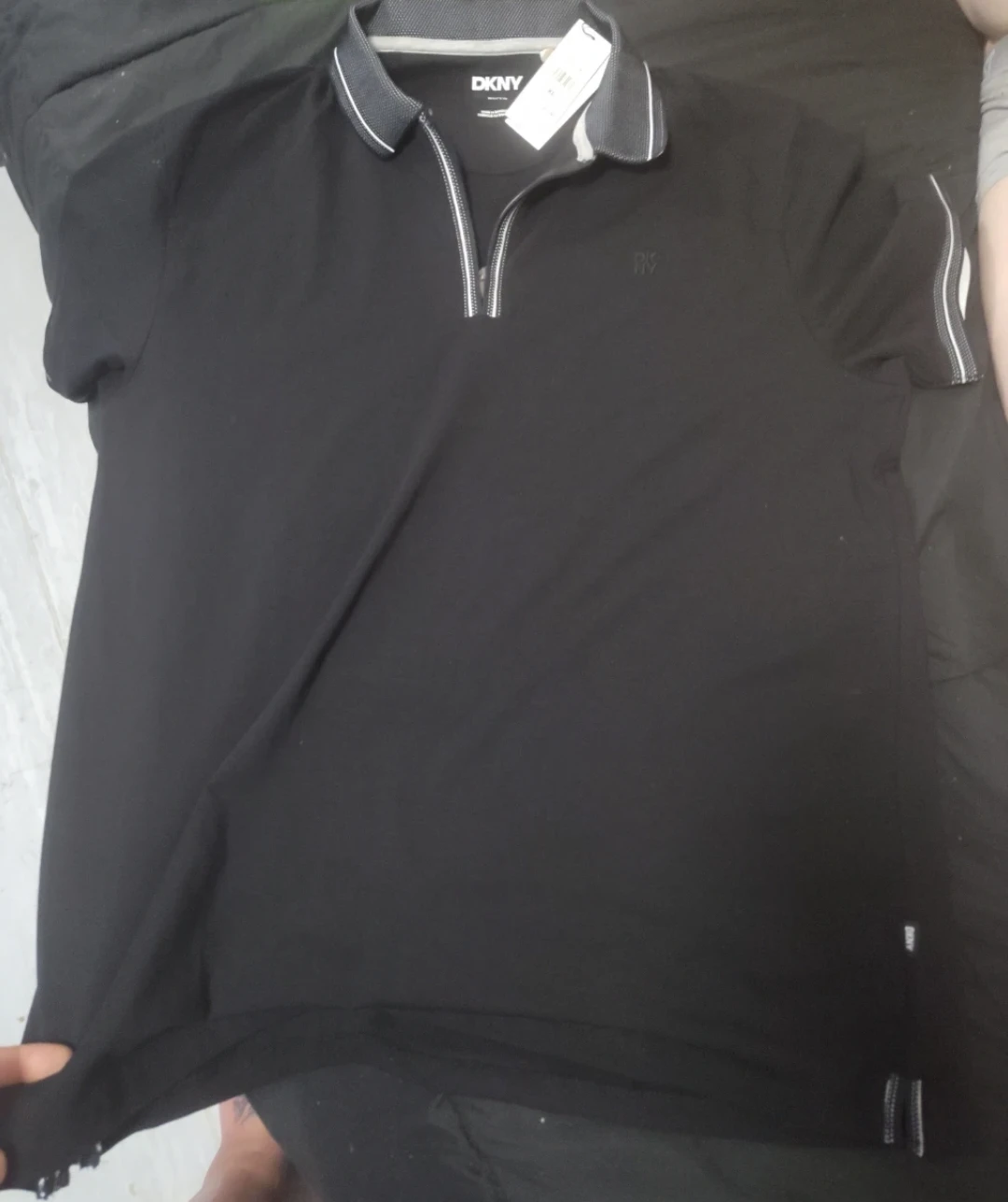 DKNY Black Polo Shirt