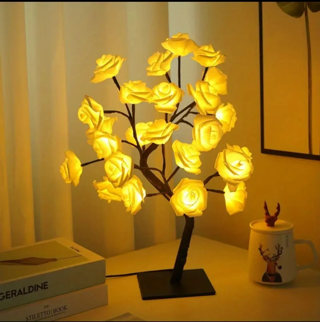 Rose Flower LED Tree Lamp