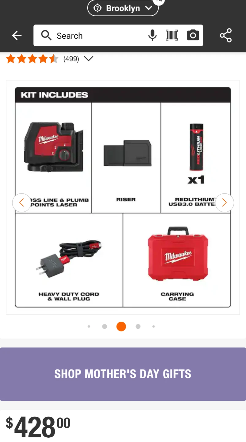 Milwaukee RECHARGEABLE Green Laser Level Combo - photo 4