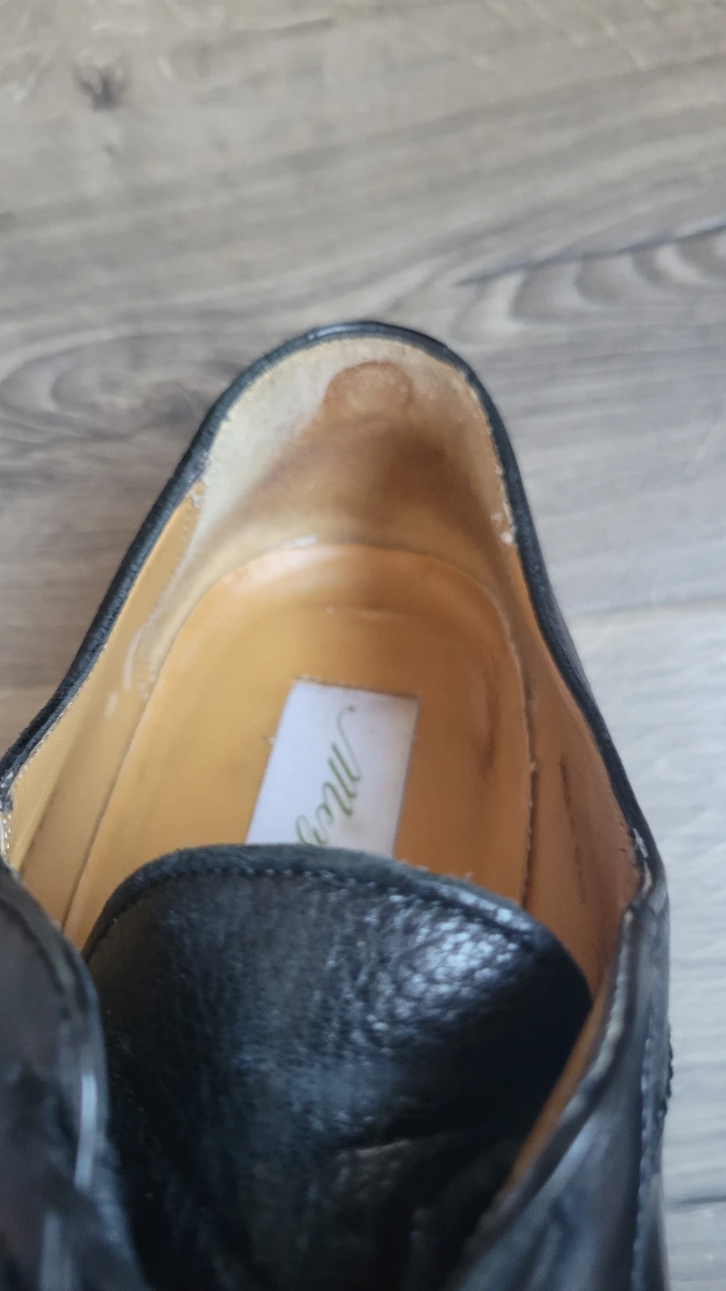 🏈  Mezlan Black Leather Dress Shoes - photo 4