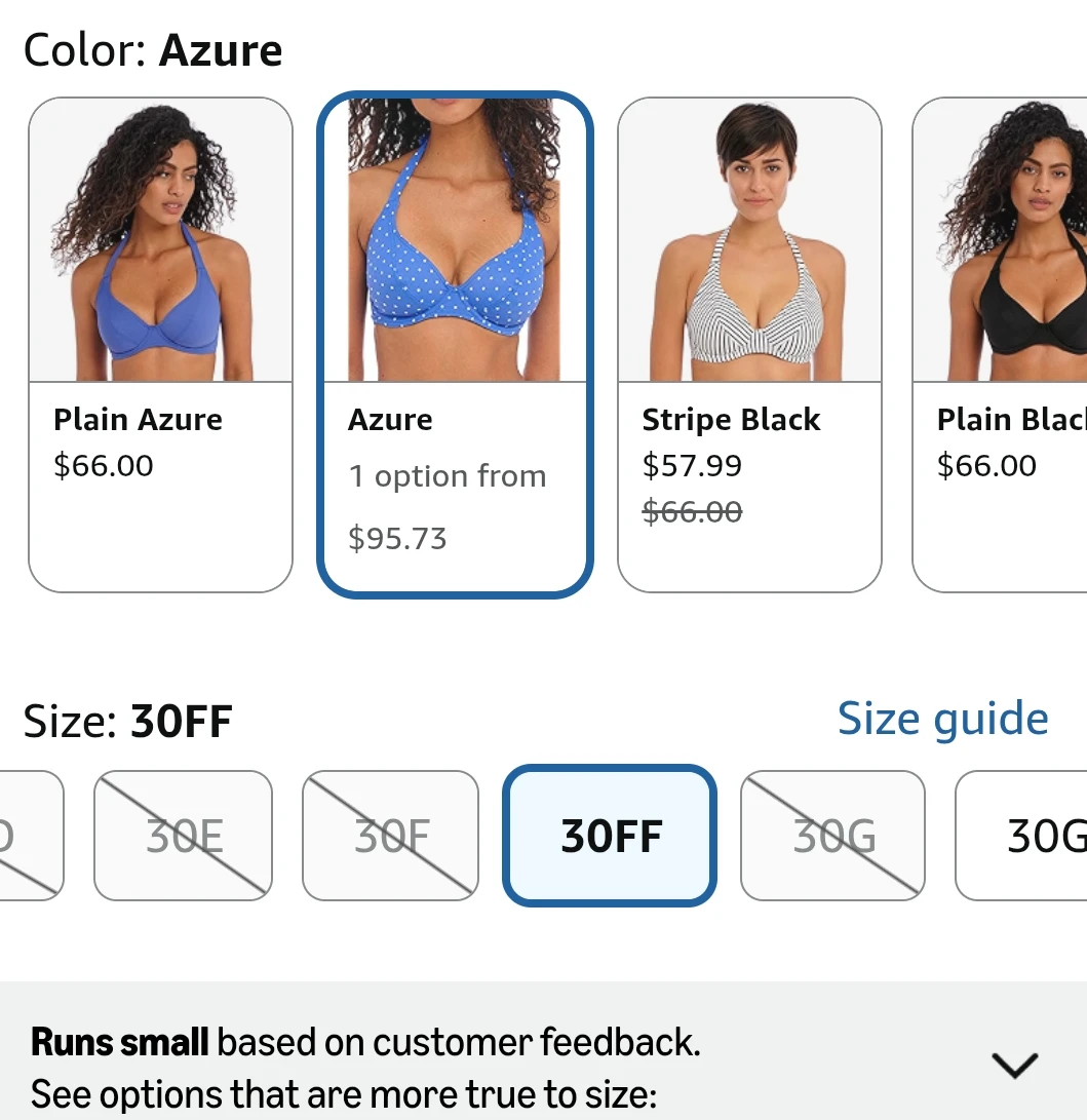 🏈NWT Freya  Bikini Top — UK 32FF / US 32H🏈 - photo 5