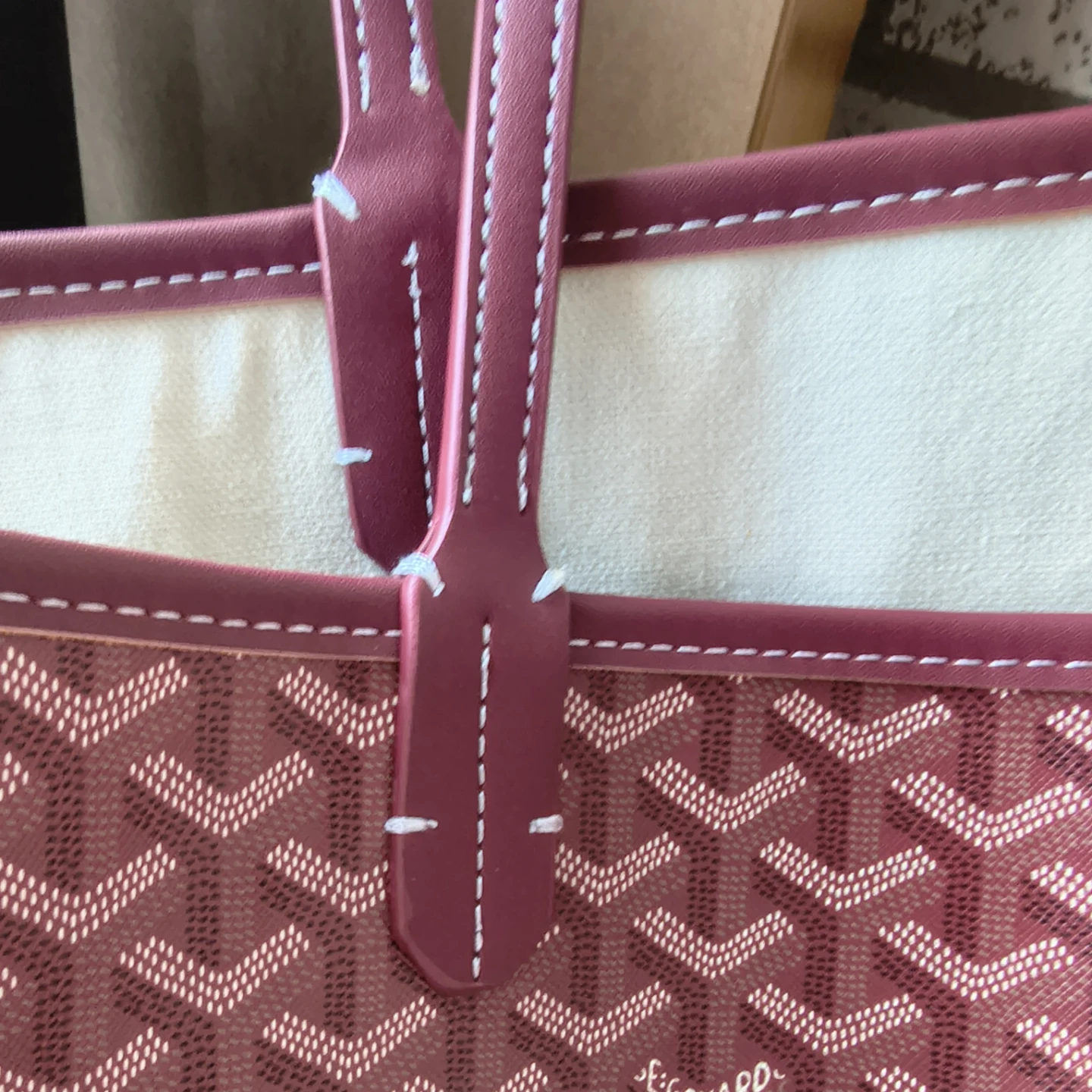 Goyard inspired tote bag - photo 2