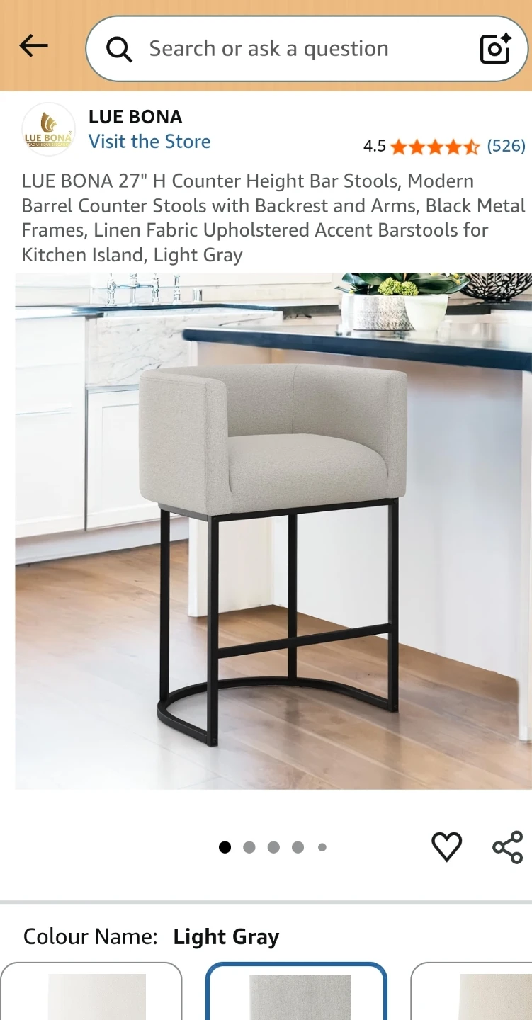 LUE BONA Jessica Series Counter/bar Stool