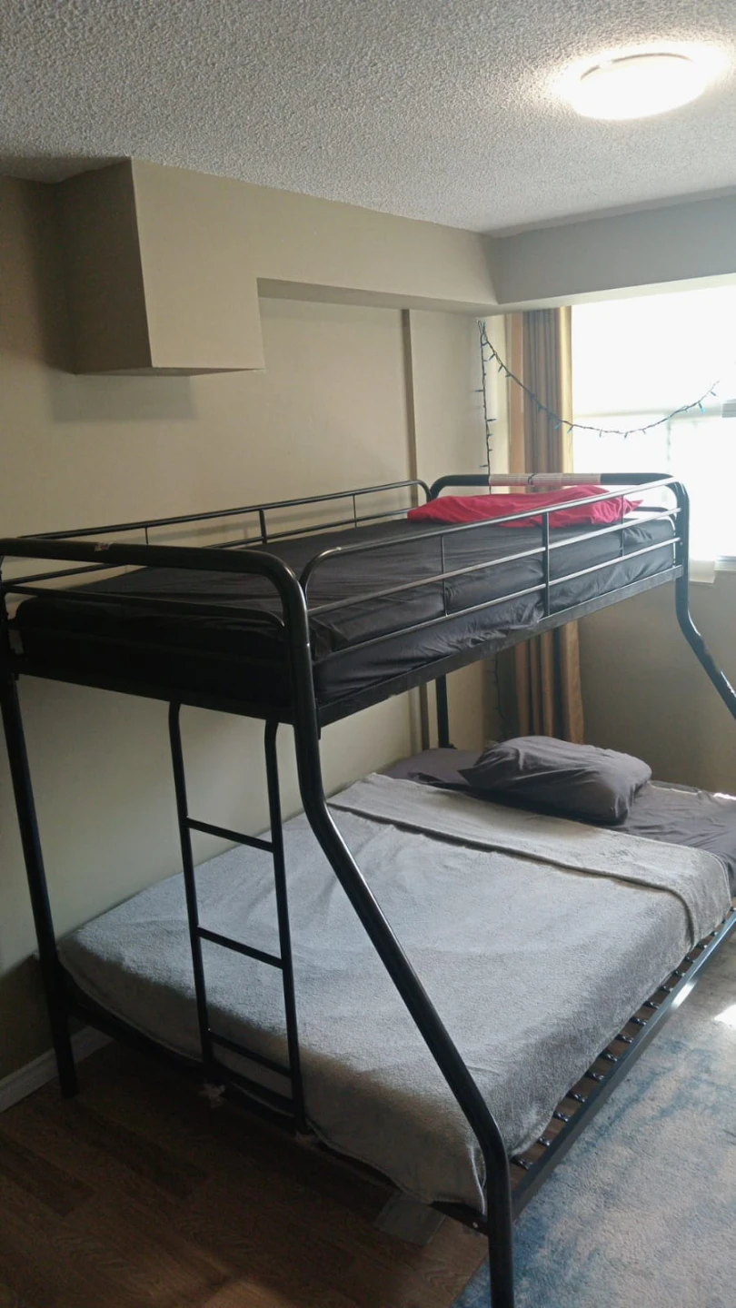 Used Twin-Over-Full Metal Bunk Bed Frame - photo 2