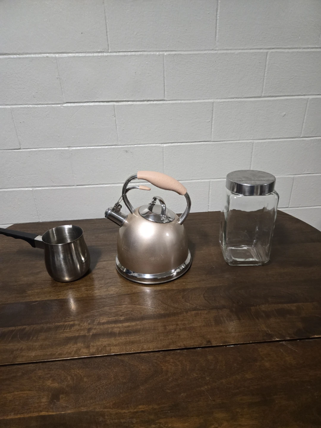 3-Piece "Rise & Shine" Stovetop Tea Kettle & Coffee Pot Station