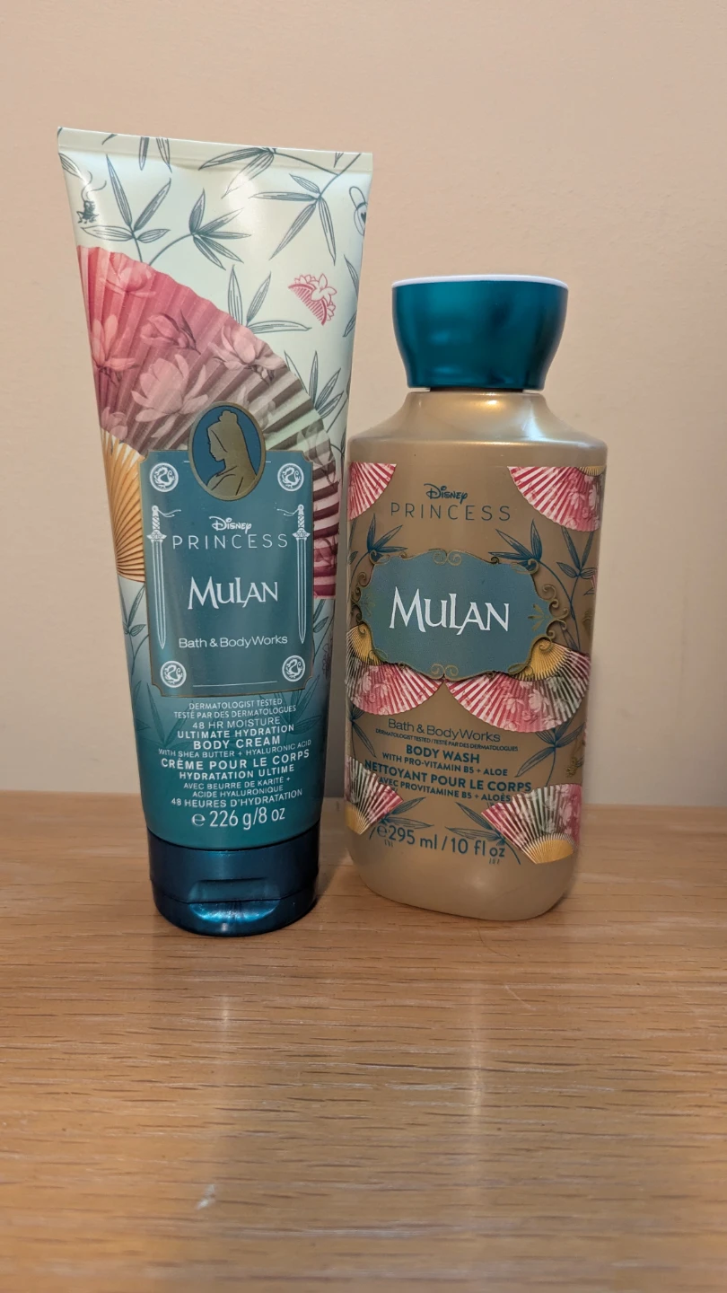 Bath & Body Works Disney Mulan Body Cream and Wash Set