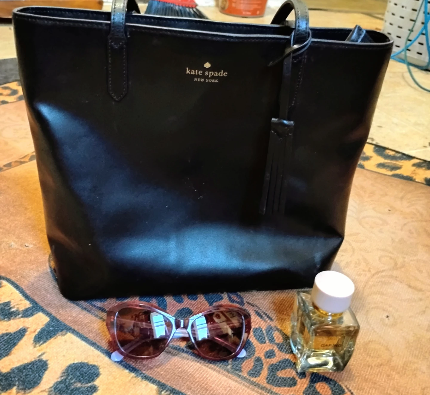 Kate Spade Tote Bag, Sunglasses, and Perfume Set