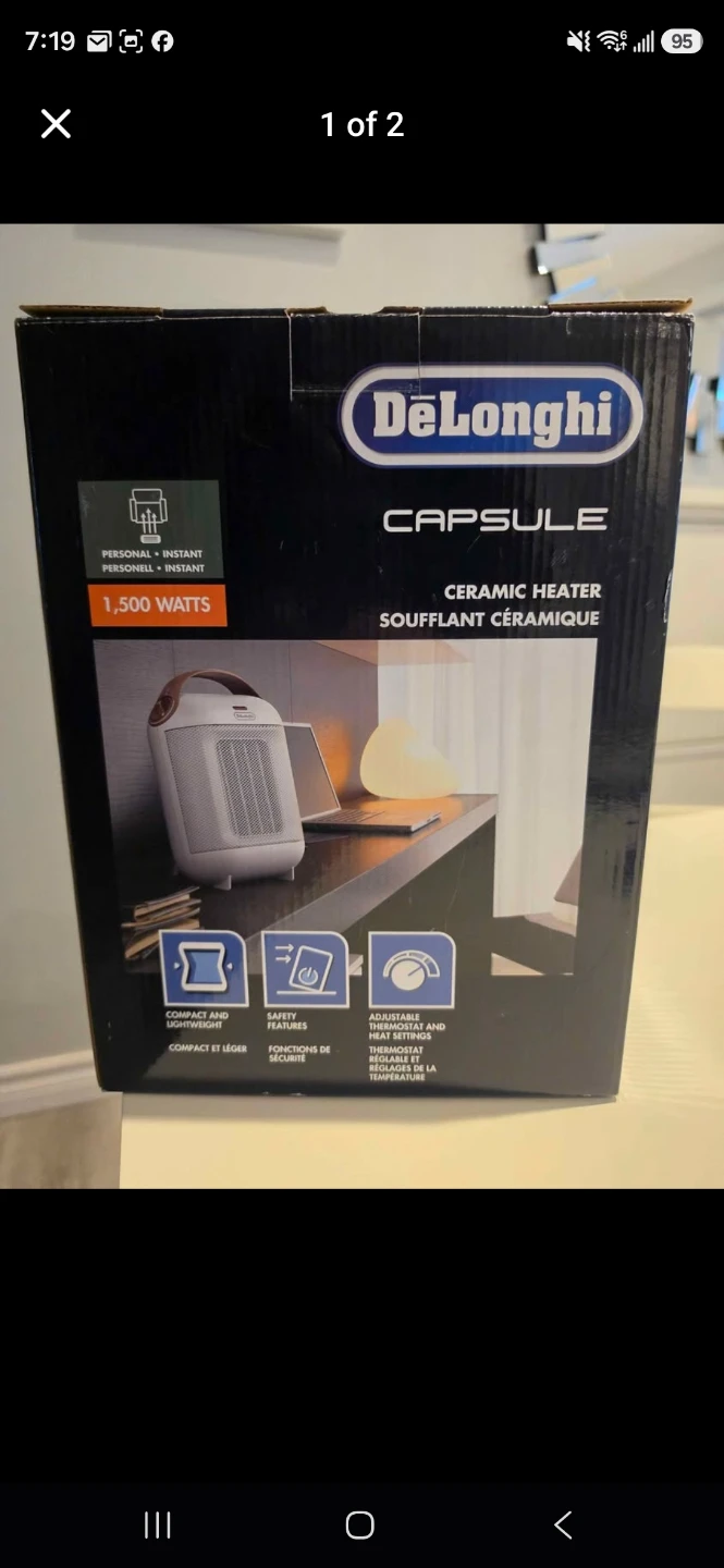 DeLonghi Capsule Ceramic Heater