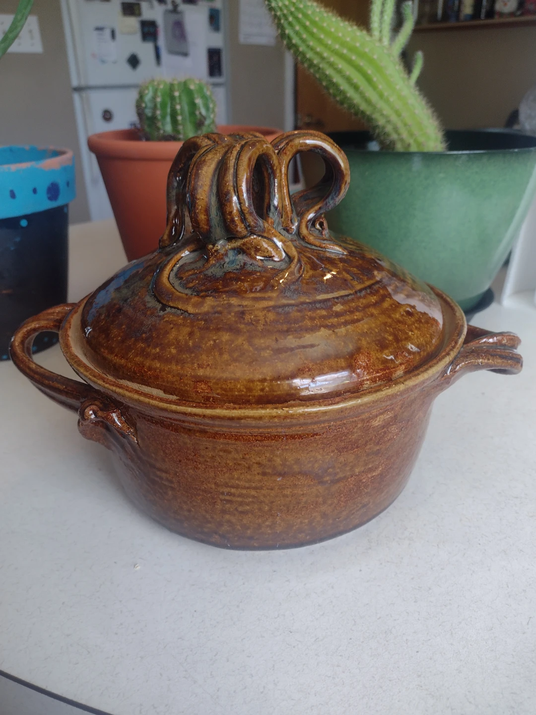 Handcrafted Vintage Ceramic Chicken Baker - photo 2