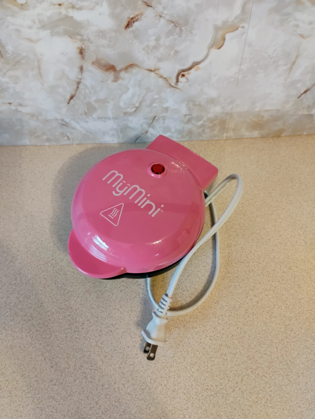 “MY MINI” PINK HEART-SHAPPED WAFFLE MAKER - photo 2