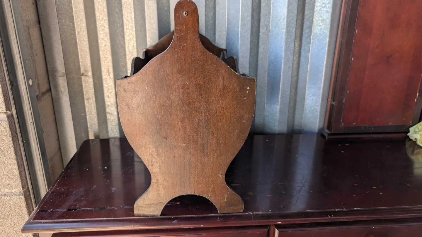 Vintage Wooden Magazine Rack - photo 2