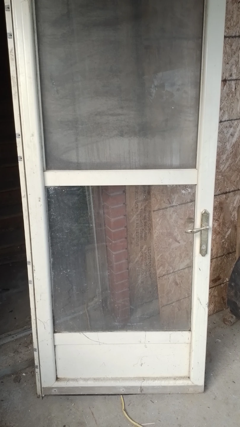White Aluminum Storm Door